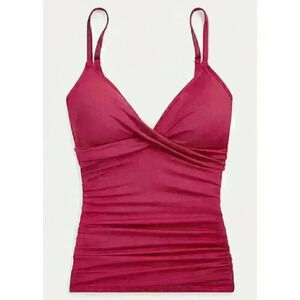 NEW! Lauren Ralph Lauren Women's Slimming Ruched Tankini Top & Bottom NWT $145